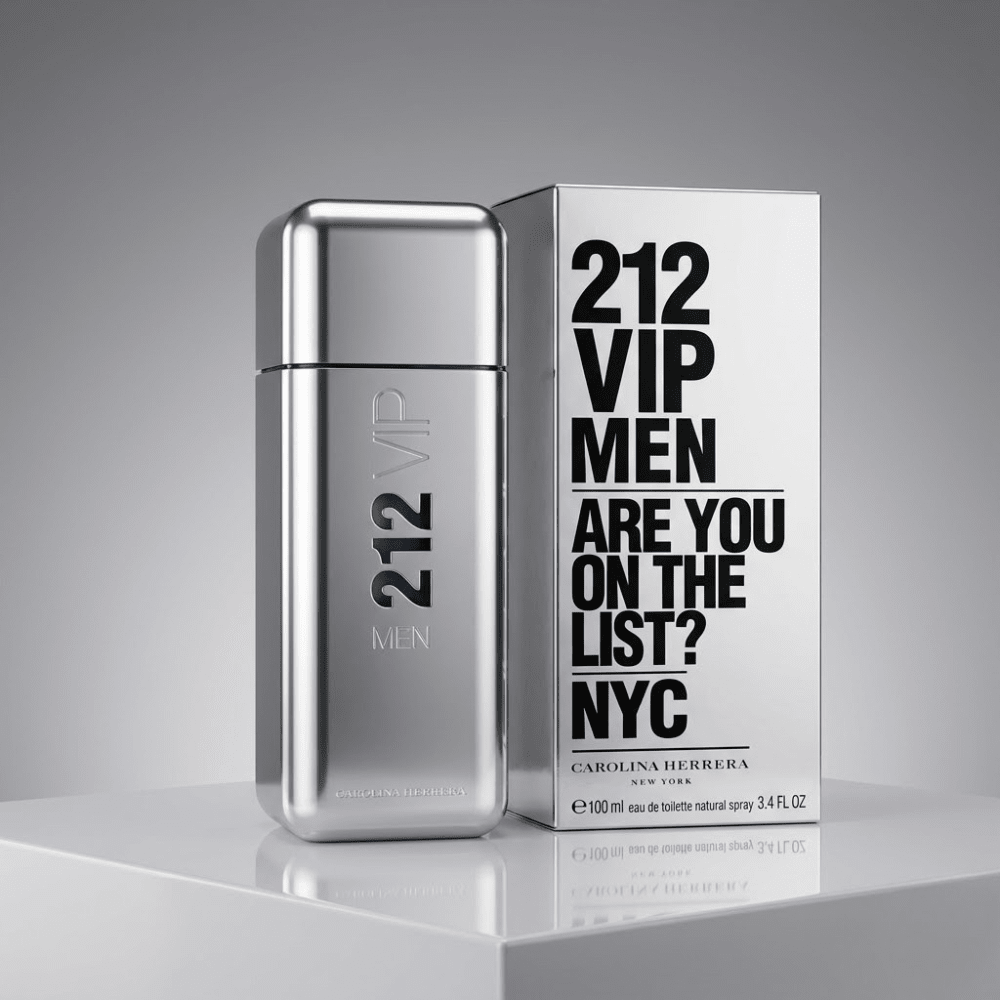 212 VIP by Carolina Herrera, 3.4 oz EDT Spray for Men - Unik Glow