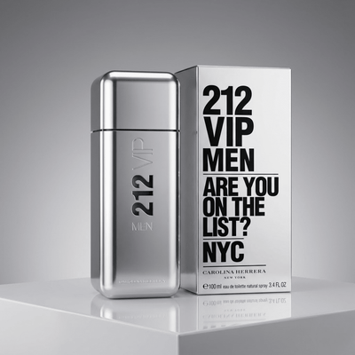 212 VIP by Carolina Herrera, 3.4 oz EDT Spray for Men - Unik Glow