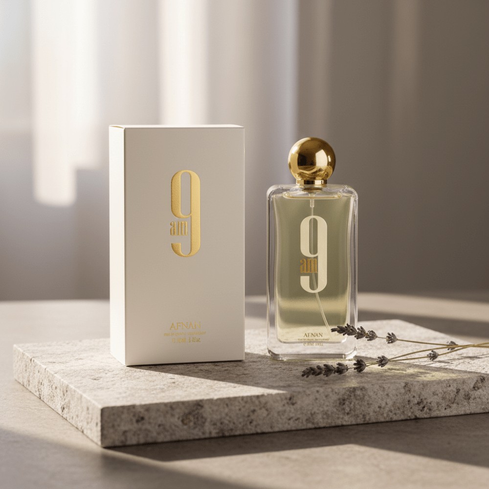 9 AM by Afnan, 3.4 oz EDP Spray for Men - Unik Glow