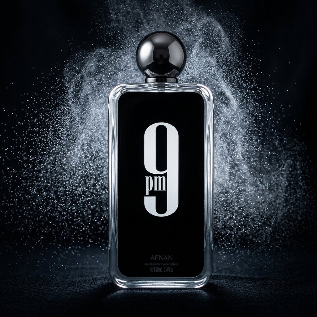 9 PM by Afnan, 3.4 oz EDP Spray for Unisex - Unik Glow