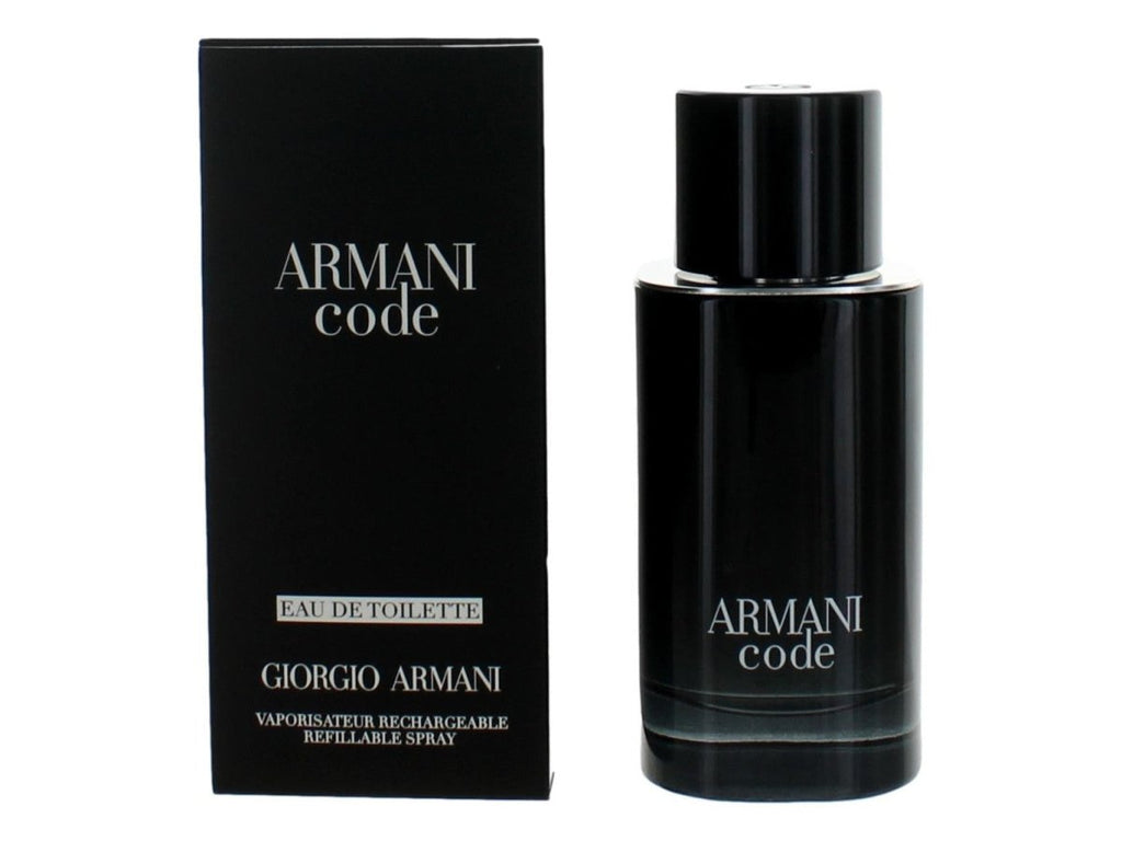 Armani Code by Giorgio Armani, 2.5 oz EDT Refillable Spray for Men - UnikGlow