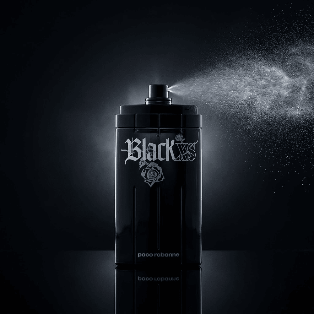 Black XS by Paco Rabanne, 3.3 oz EDT Spray for Men - Unik Glow