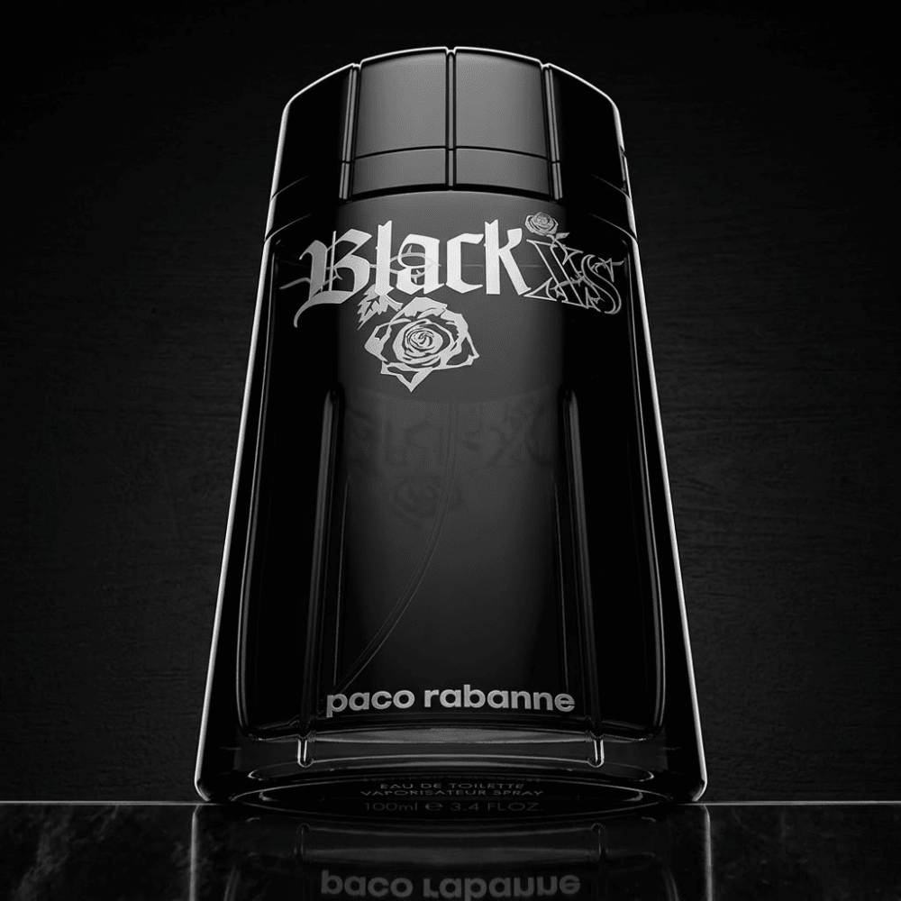 Black XS by Paco Rabanne, 3.3 oz EDT Spray for Men - Unik Glow