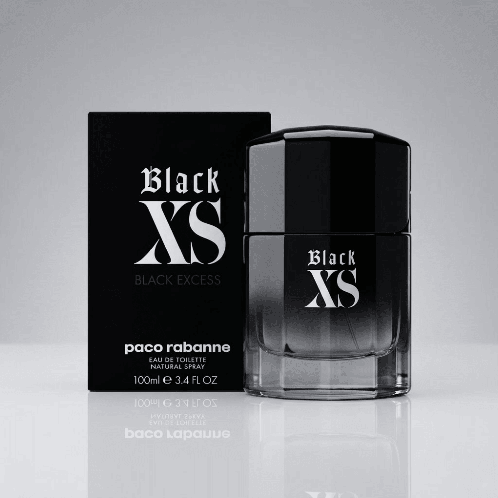 Black XS by Paco Rabanne, 3.4 oz EDT Spray for Men - Unik Glow