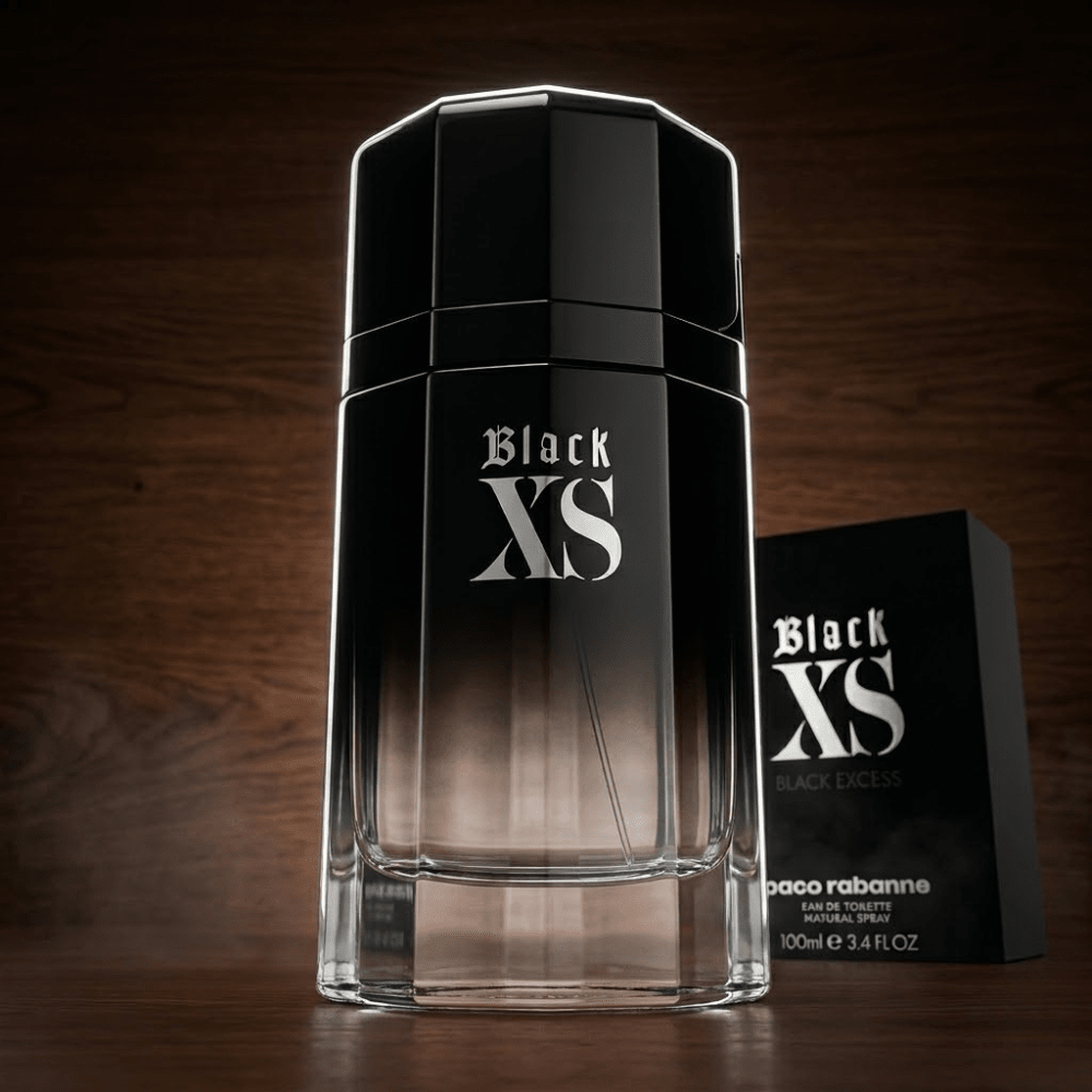 Black XS by Paco Rabanne, 3.4 oz EDT Spray for Men - Unik Glow