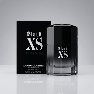 Black XS by Paco Rabanne, 3.4 oz EDT Spray for Men - Unik Glow