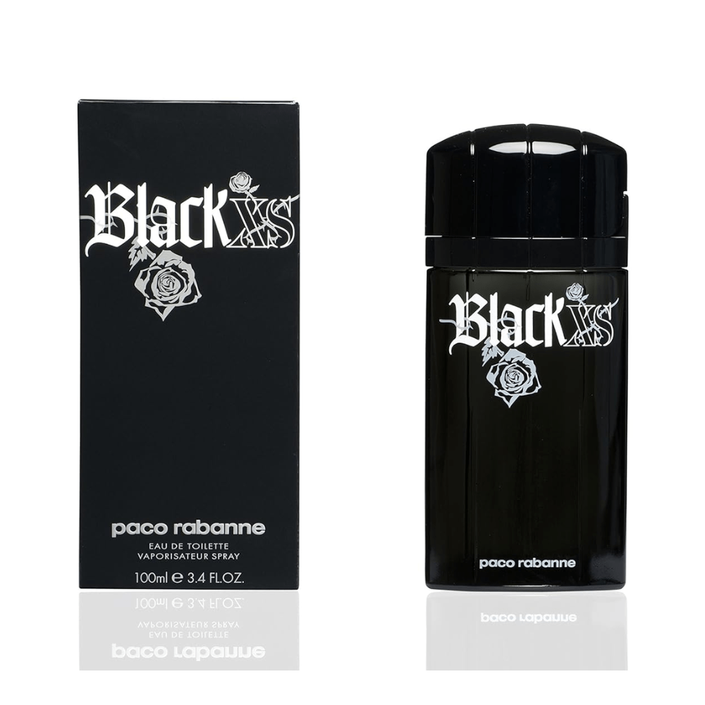 Black XS by Paco Rabanne, 3.3 oz EDT Spray for Men - Unik Glow