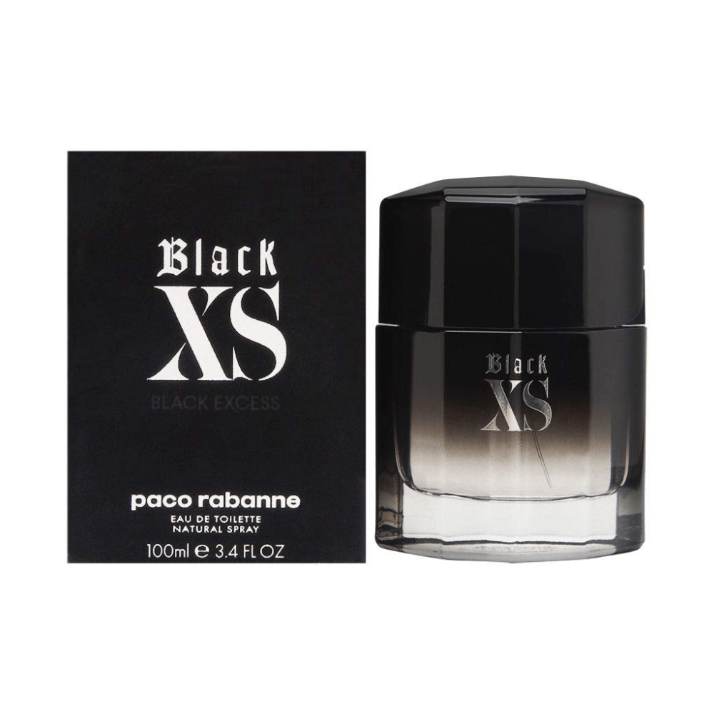 Black XS by Paco Rabanne, 3.4 oz EDT Spray for Men - Unik Glow