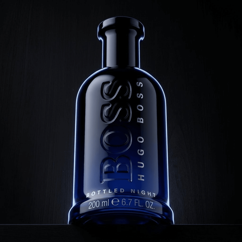Boss Bottled Night by Hugo Boss, 6.7 oz EDT Spray for Men - Unik Glow