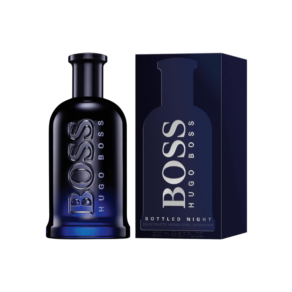 Boss Bottled Night by Hugo Boss, 6.7 oz EDT Spray for Men - Unik Glow