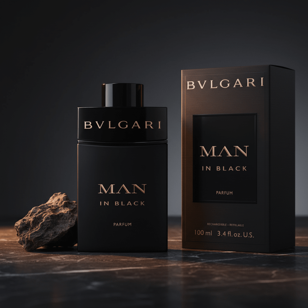 Bvlgari MAN in Black by Bvlgari, 3.4 oz EDP Spray for Men - Unik Glow