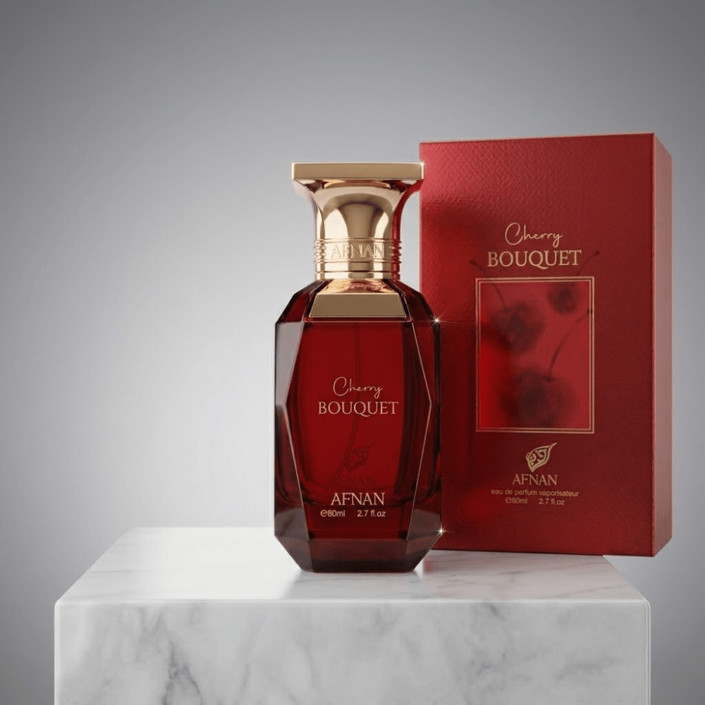 Cherry Bouquet by Afnan, 2.7 oz Eau De Pafum Spray for Women - Unik Glow