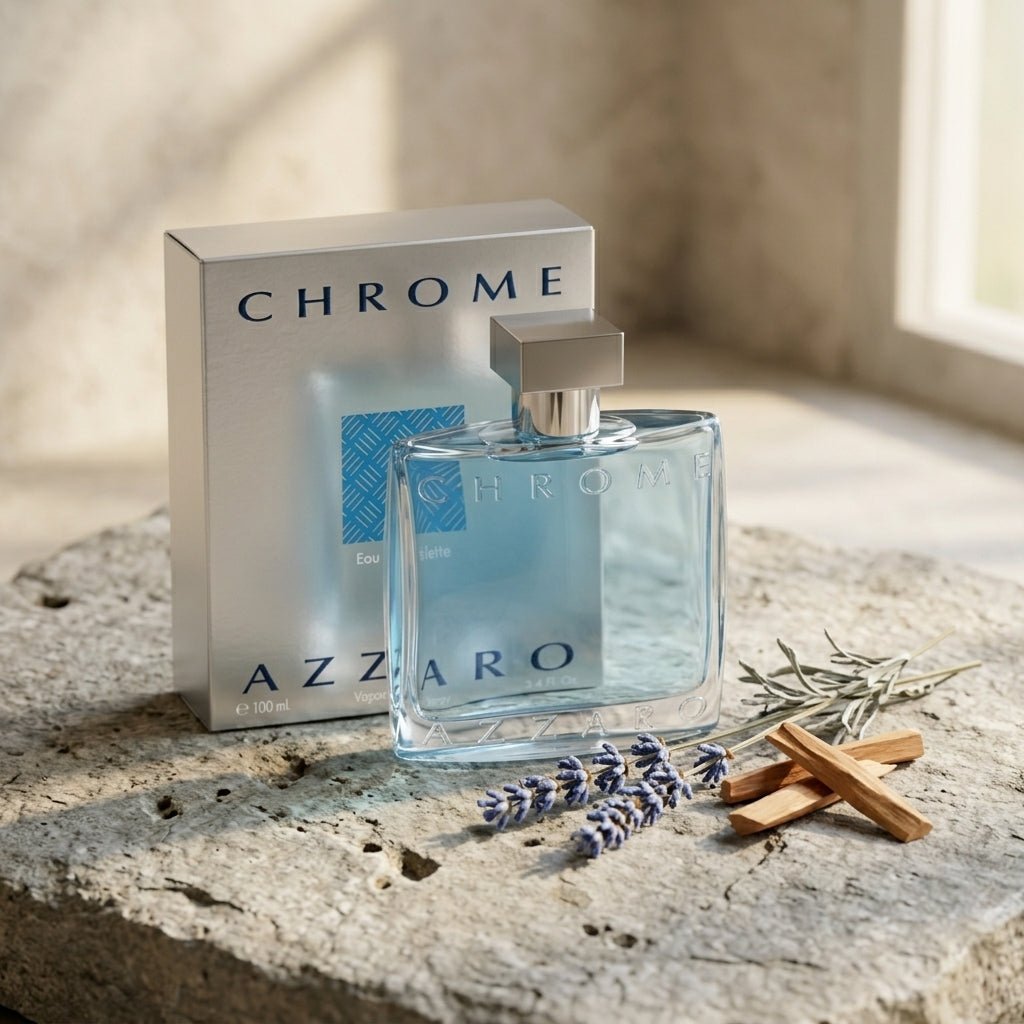 Chrome by Azzaro, 3.4 oz EDT Spray for Men - Unik Glow