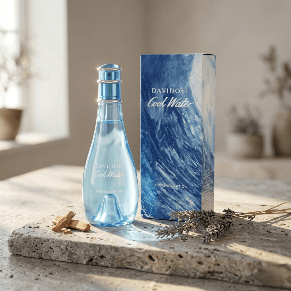 Cool Water Oceanic Edition by Davidoff, 3.3 oz EDT Spray for Women - Unik Glow