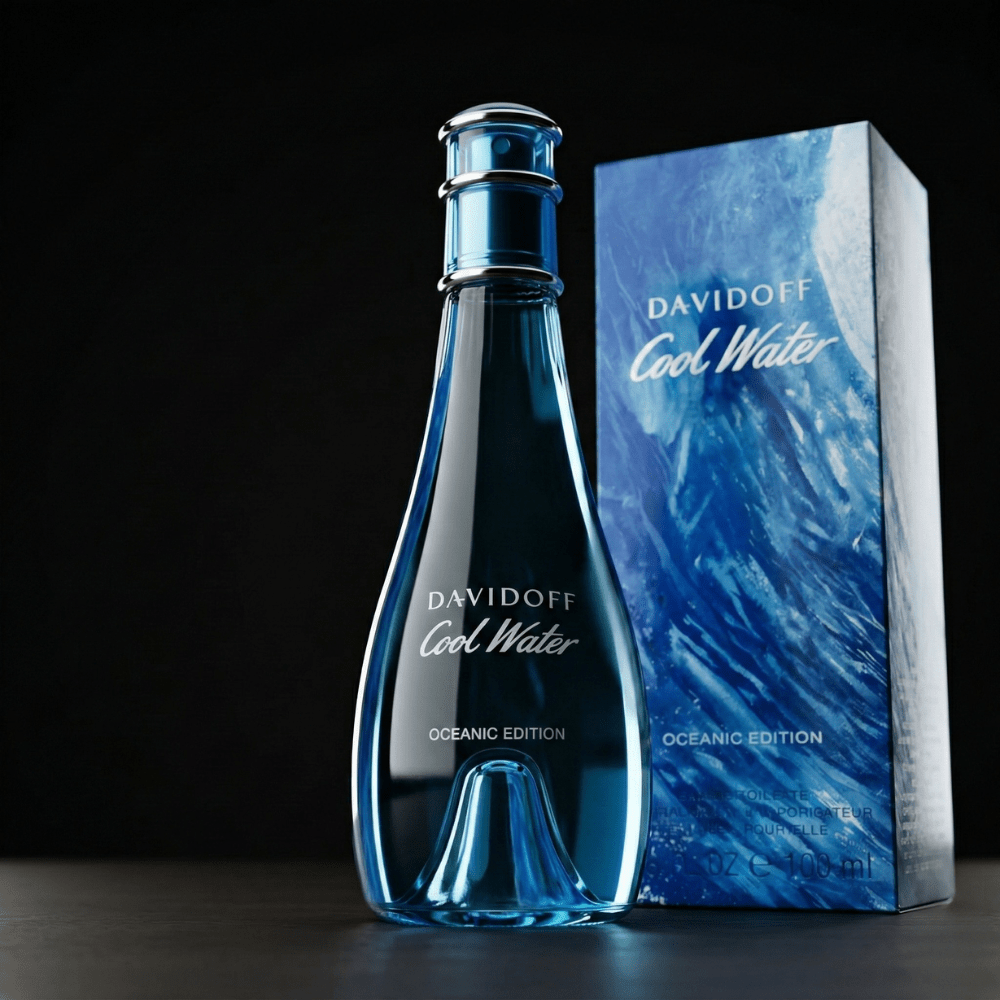 Cool Water Oceanic Edition by Davidoff, 3.3 oz EDT Spray for Women - Unik Glow