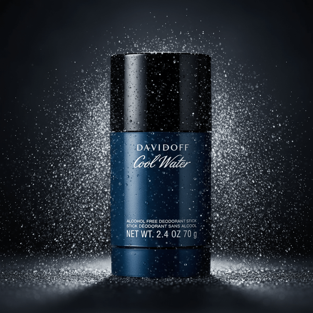 Cool Water by Davidoff, 2.4 oz Alcohol Free Deodorant Stick for Men - Unik Glow