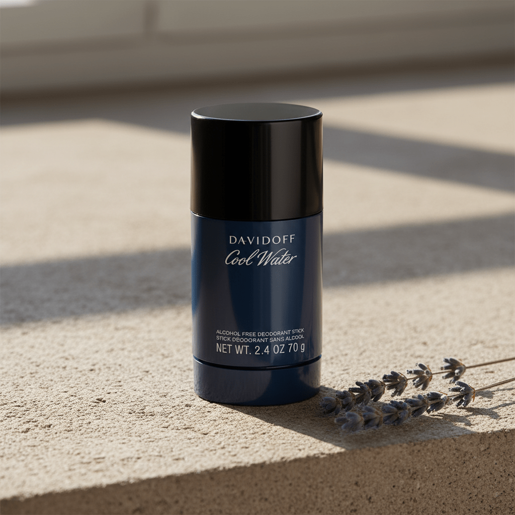 Cool Water by Davidoff, 2.4 oz Alcohol Free Deodorant Stick for Men - Unik Glow
