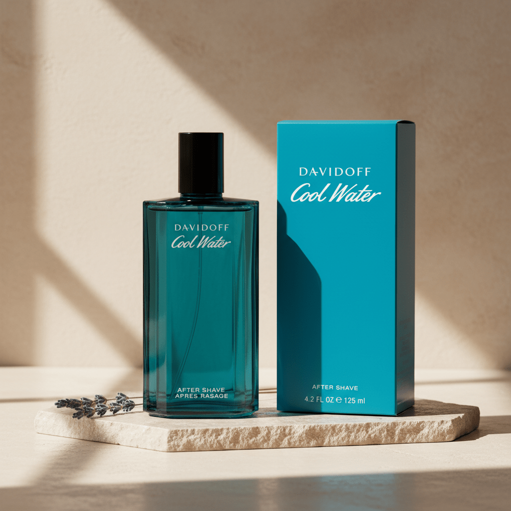 Cool Water by Davidoff, 4.2 oz After Shave Splash for Men - Unik Glow