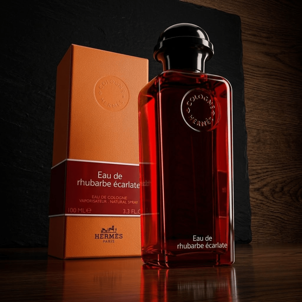Eau de Rhubarbe Ecarlate by Hermes, 3.3oz Eau de Cologne Spray for Unisex - Unik Glow