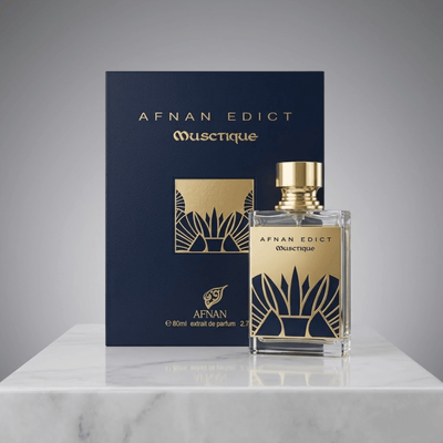 Edict Musctique by Afnan, 2.7 oz Extrait de Parfum Spray for Unisex - Unik Glow