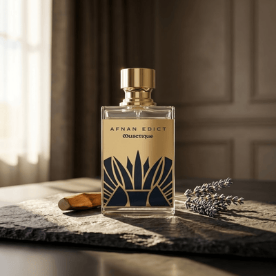 Edict Musctique by Afnan, 2.7 oz Extrait de Parfum Spray for Unisex - Unik Glow