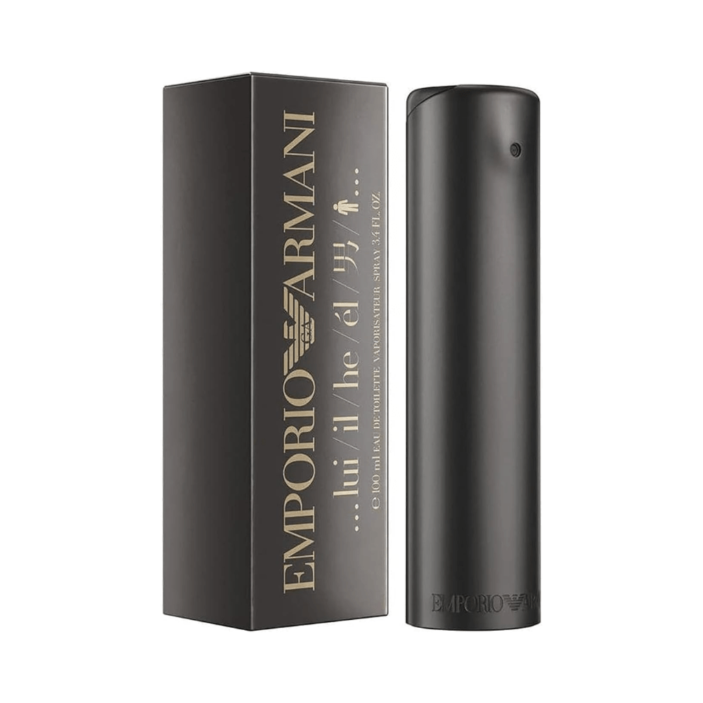 Emporio Armani He by Emporio Armani, 3.4 oz EDT Spray for Men - Unik Glow