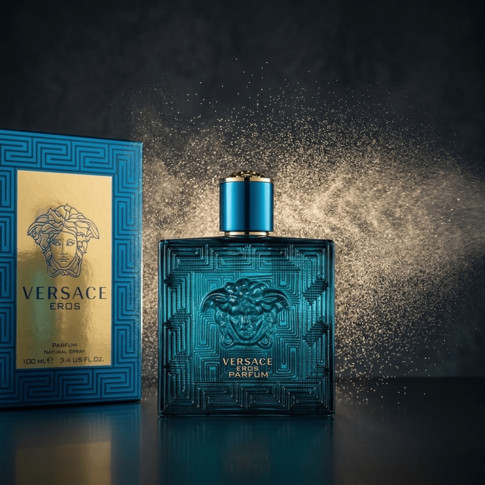 Eros by Versace, 3.4 oz Parfum Spray for Men - Unik Glow