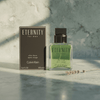 Eternity by Calvin Klein, 3.4 oz After Shave Splash for Men - Unik Glow