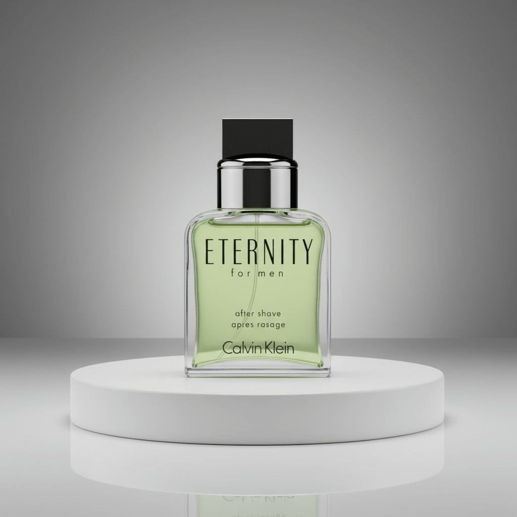 Eternity by Calvin Klein, 3.4 oz After Shave Splash for Men - Unik Glow