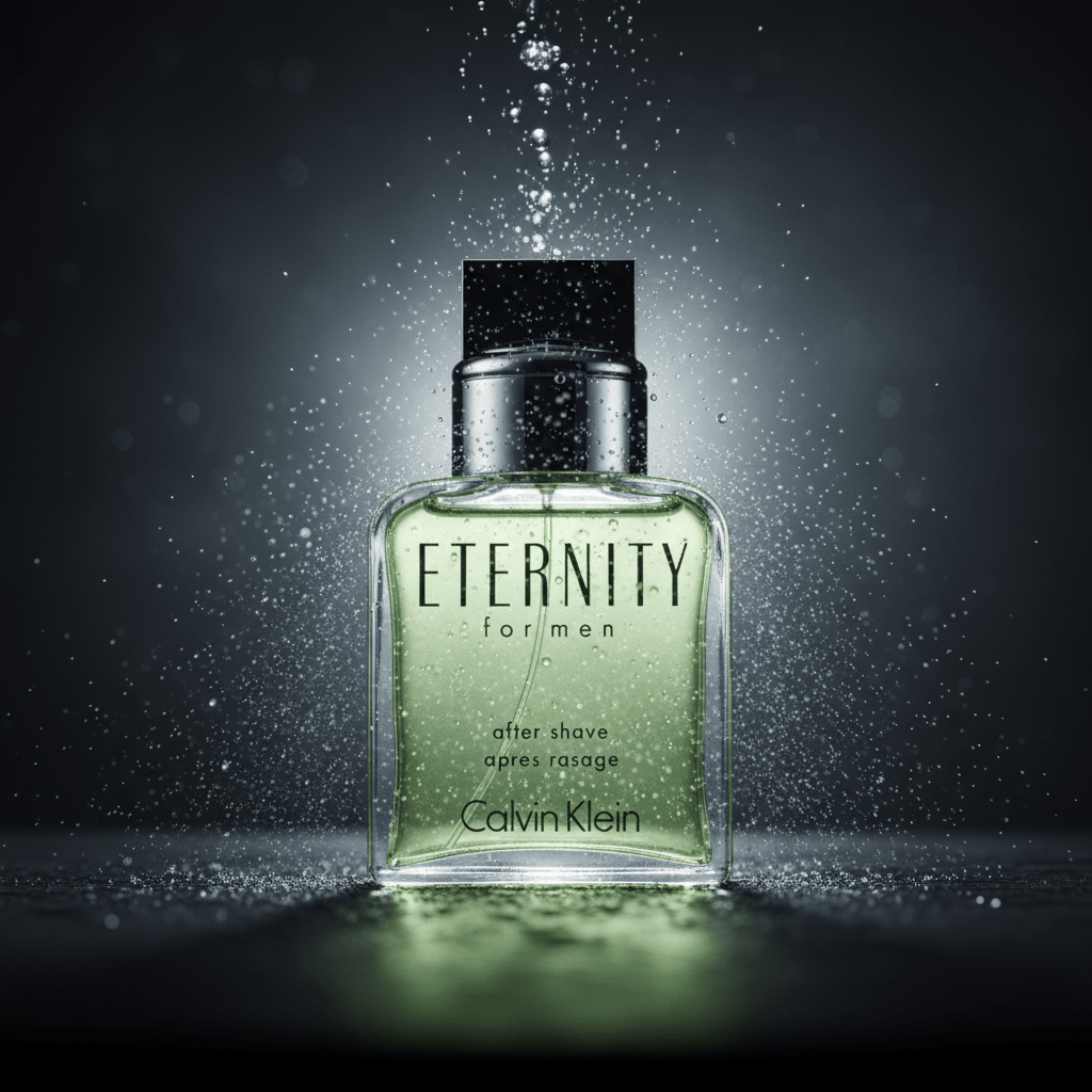 Eternity by Calvin Klein, 3.4 oz After Shave Splash for Men - Unik Glow