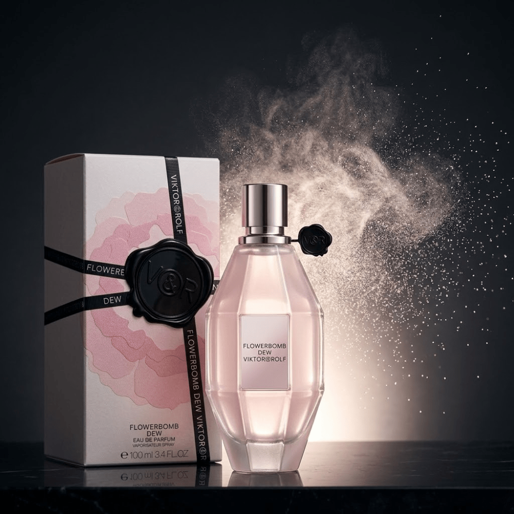 Flowerbomb Dew by Viktor & Rolf, 3.4 oz EDP Spray for Women - Unik Glow