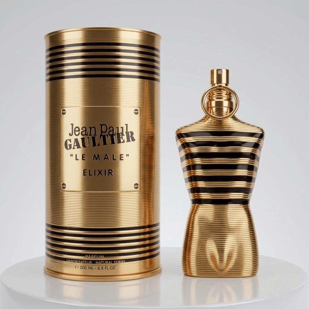 Jean Paul Gaultier Le Male Elixir by JPG, 6.8 oz Parfum Spray for Men - Unik Glow
