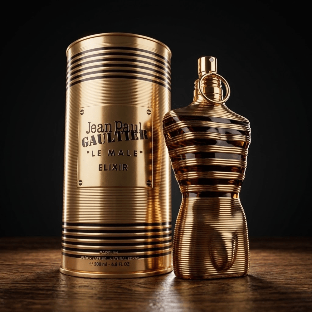 Jean Paul Gaultier Le Male Elixir by JPG, 6.8 oz Parfum Spray for Men - Unik Glow