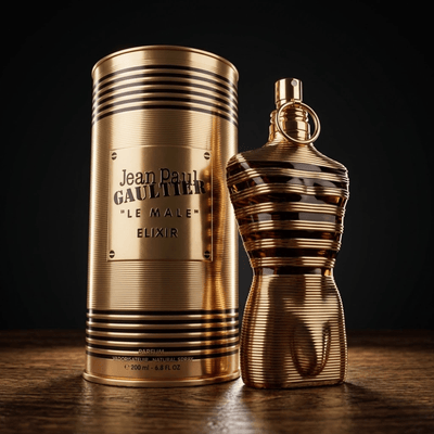 Jean Paul Gaultier Le Male Elixir by JPG, 6.8 oz Parfum Spray for Men - Unik Glow