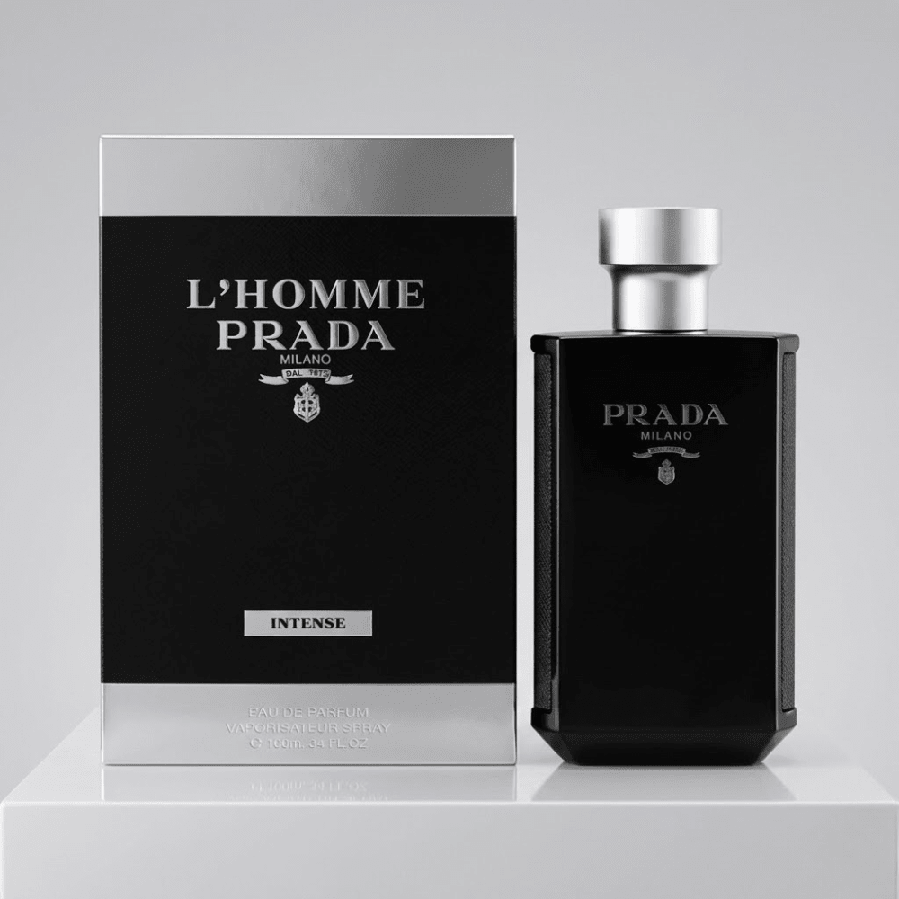 L'Homme Prada Intense by Prada, 3.4 oz EDP Spray for Men - Unik Glow