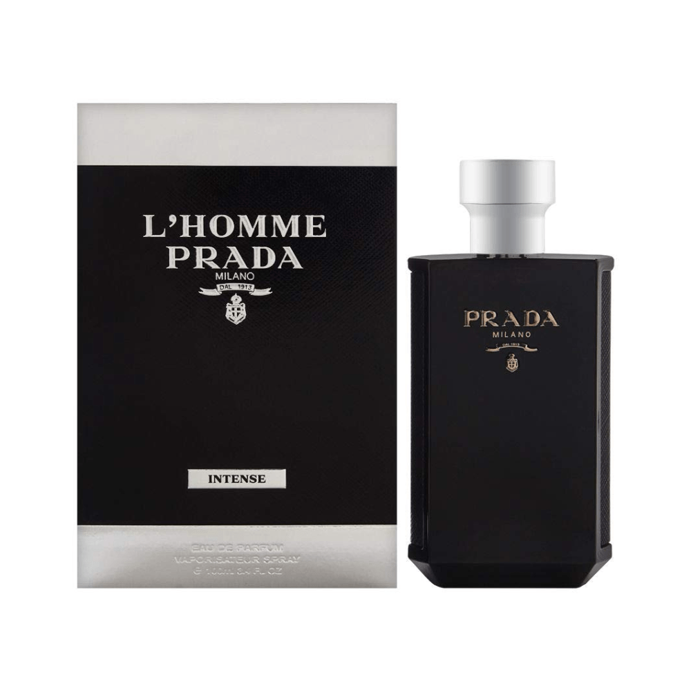 L'Homme Prada Intense by Prada, 3.4 oz EDP Spray for Men - Unik Glow