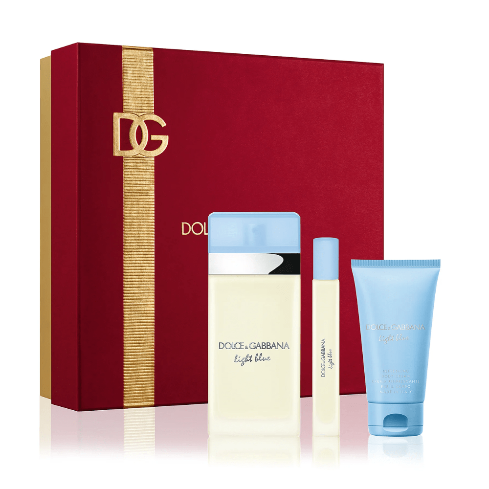 Light Blue by Dolce & Gabbana, 3 Piece Gift Set for Women - Unik Glow