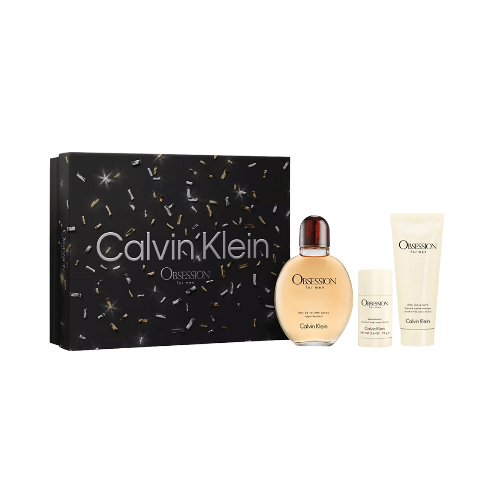 Obsession by Calvin Klein, 3 Piece Gift Set for Men - Unik Glow