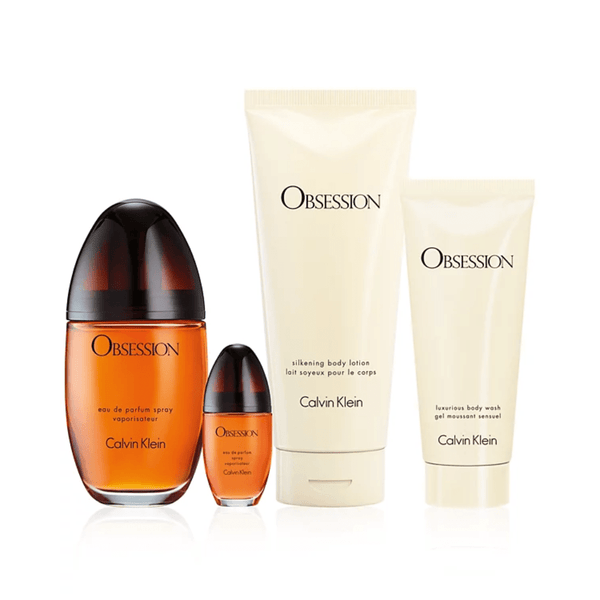 Obsession by Calvin Klein, 4 Piece Gift Set for Women - Unik Glow