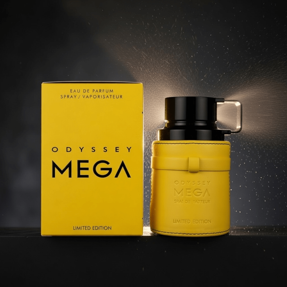 Odyssey Mega by Armaf, 3.4 oz EDP Spray for Men - Unik Glow