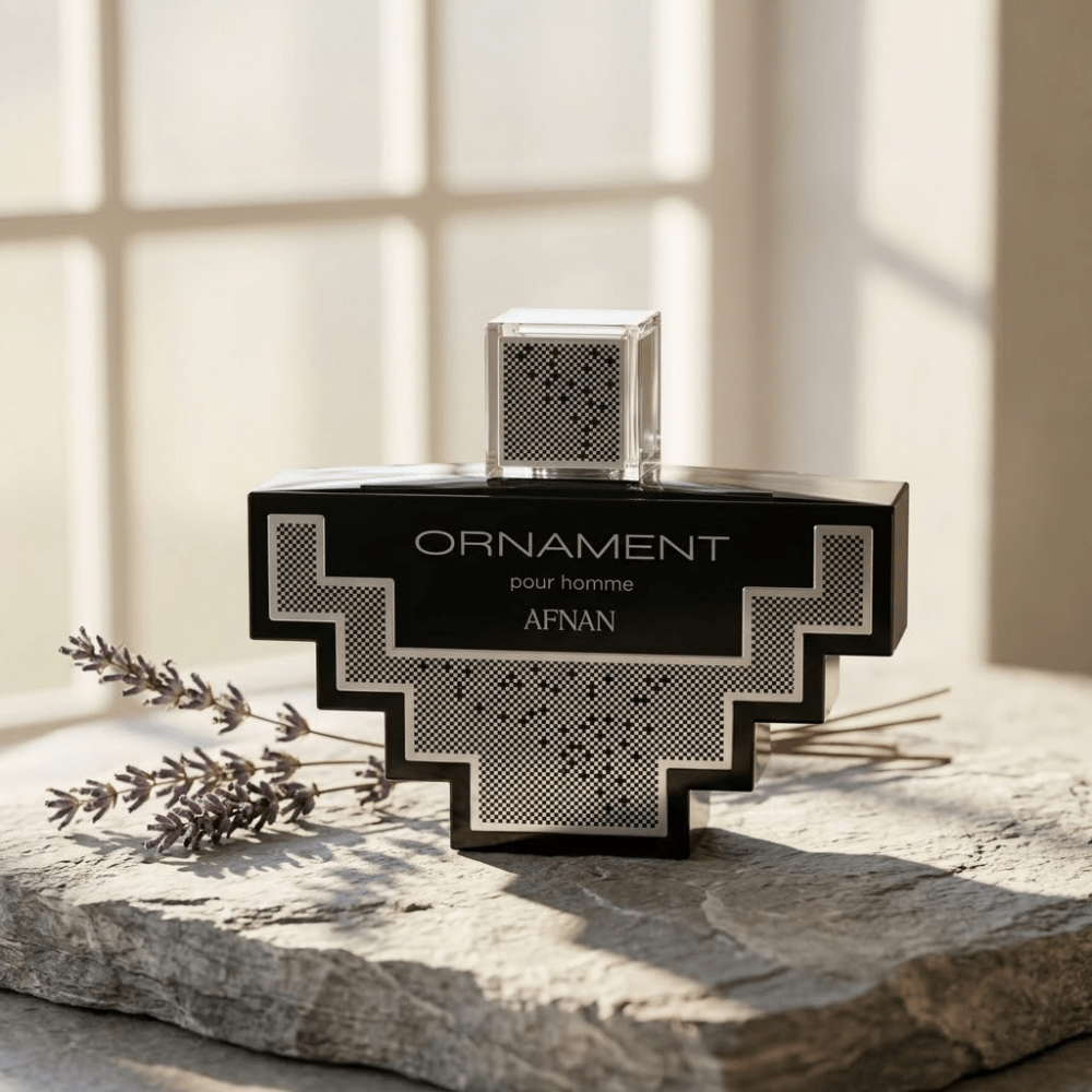 Ornament Pour Homme by Afnan, 3.4 oz Eau De Pafum Spray for Men - Unik Glow
