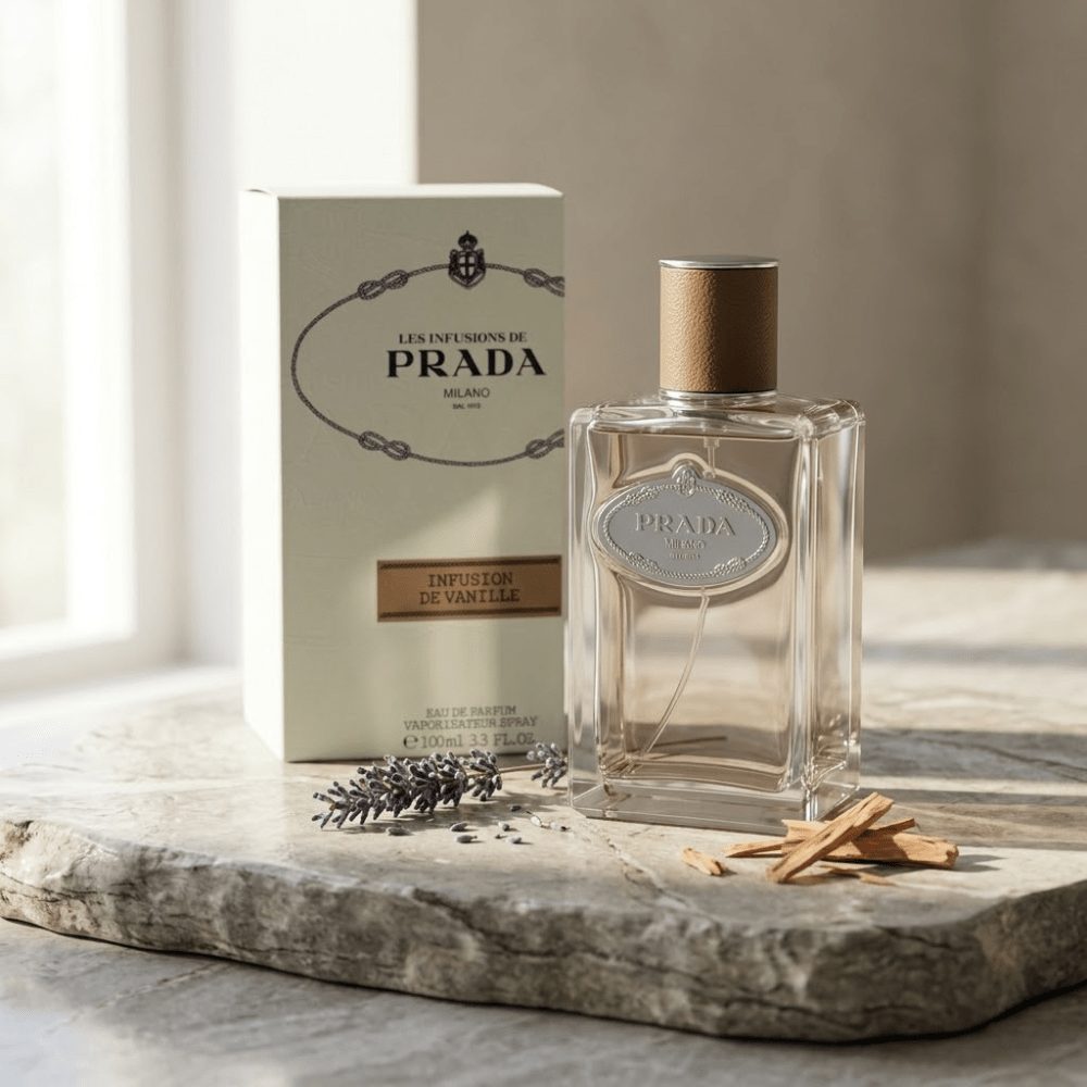 Prada Les Infusions de Vanille by Prada, 3.3 oz EDP Spray for Women - Unik Glow