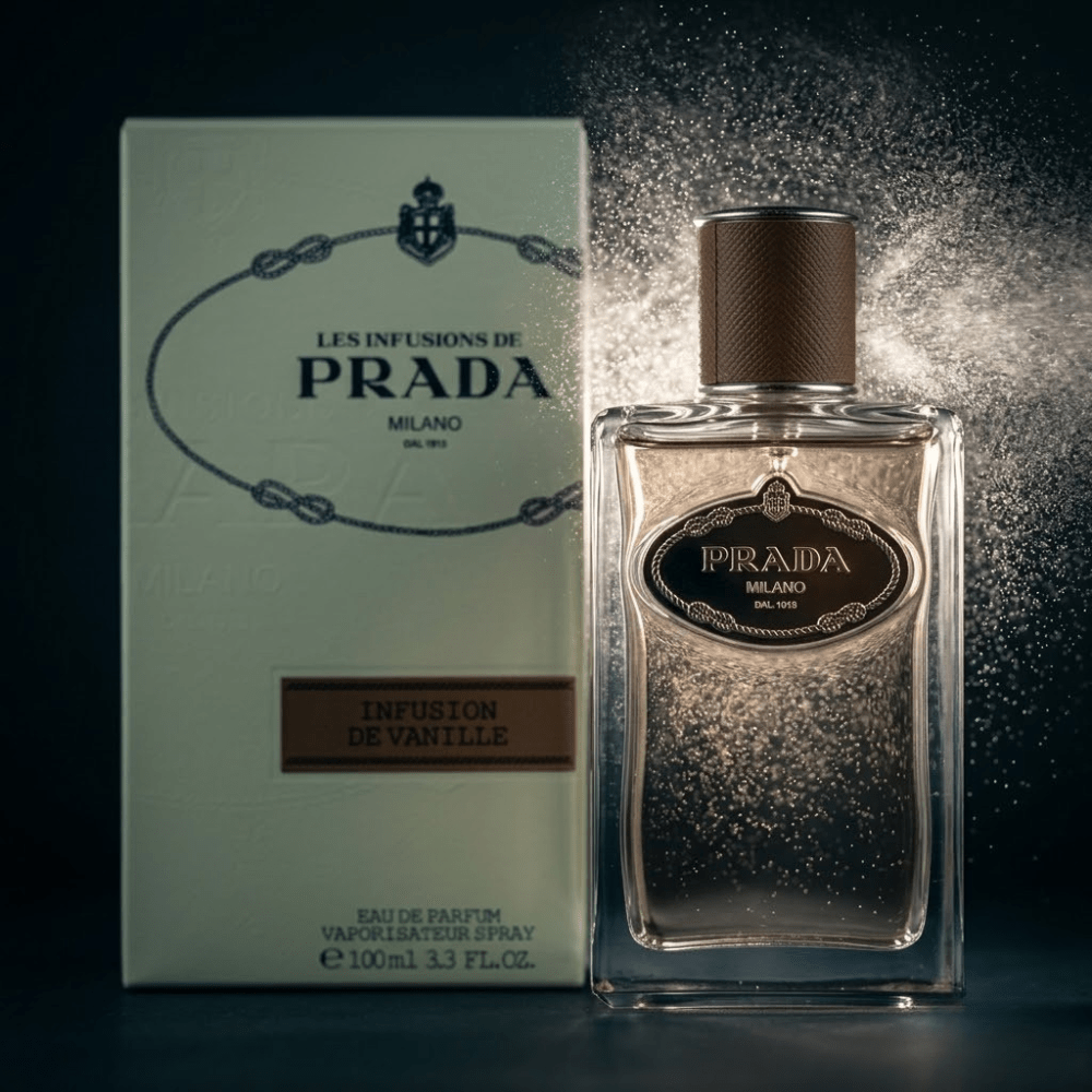 Prada Les Infusions de Vanille by Prada, 3.3 oz EDP Spray for Women - Unik Glow