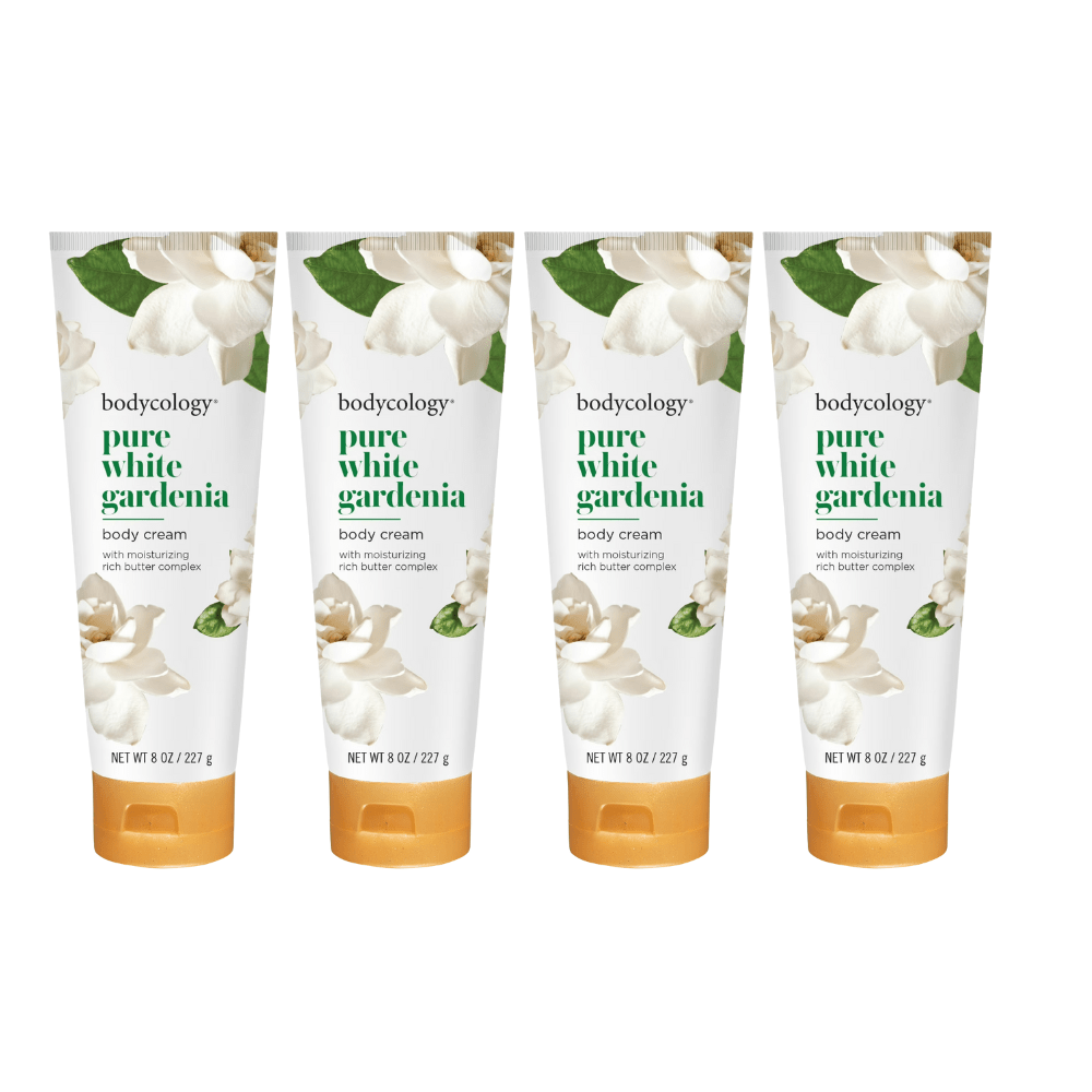 Pure White Gardenia by Bodycology, 4 Pack 8oz Moisturizing Body Cream women - Unik Glow