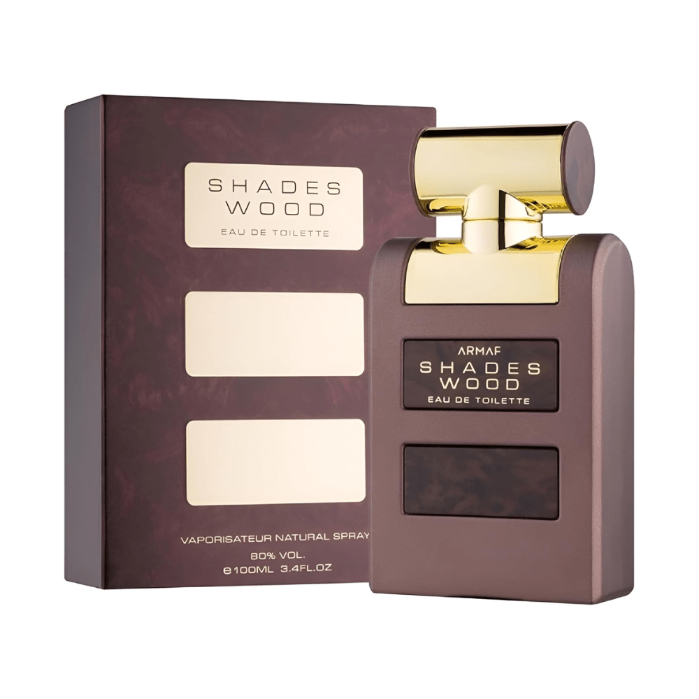 Shades Wood by Armaf, 3.4 oz EDT Spray for Men - Unik Glow