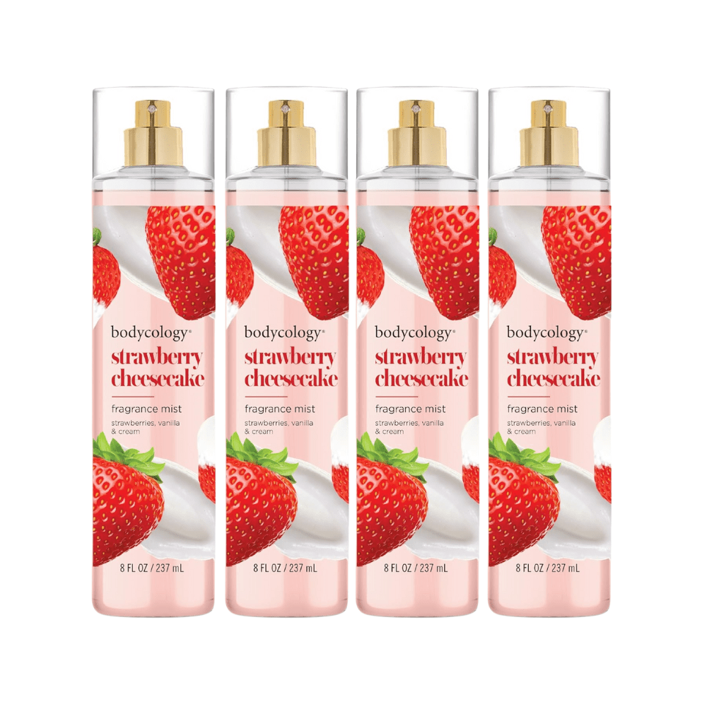 Strawberry Cheesecake by Bodycology, 4 Pack 8oz Fragrance Mist women - Unik Glow