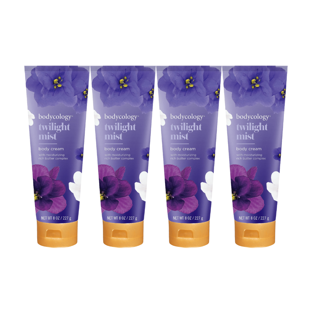 Twilight Mist by Bodycology, 4 Pack 8oz Moisturizing Body Cream women - Unik Glow