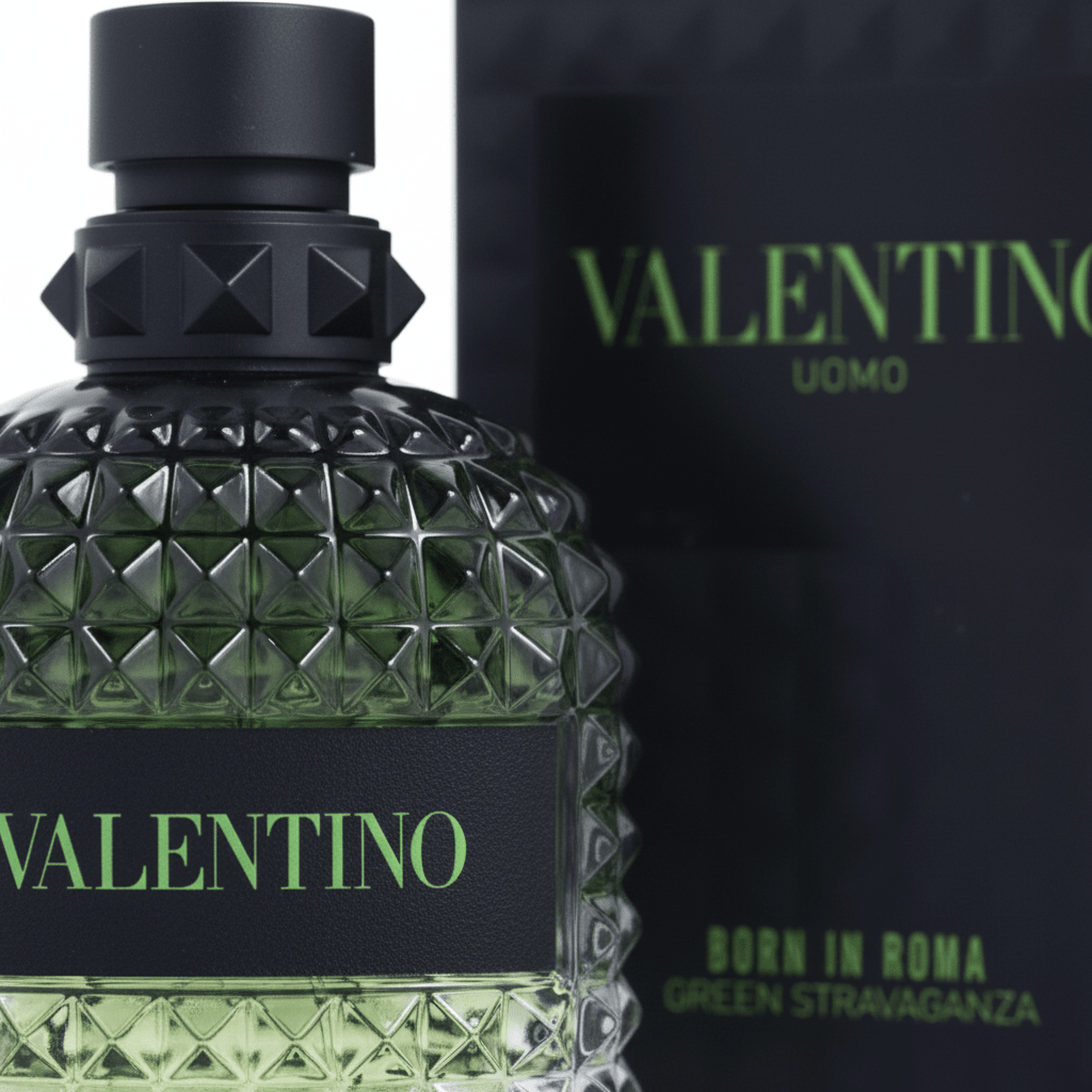 Valentino Born in Roma Green Stravaganza by Valentino, 3.4oz EDT Spray men - Unik Glow