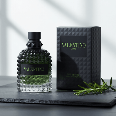 Valentino Born in Roma Green Stravaganza by Valentino, 3.4oz EDT Spray men - Unik Glow