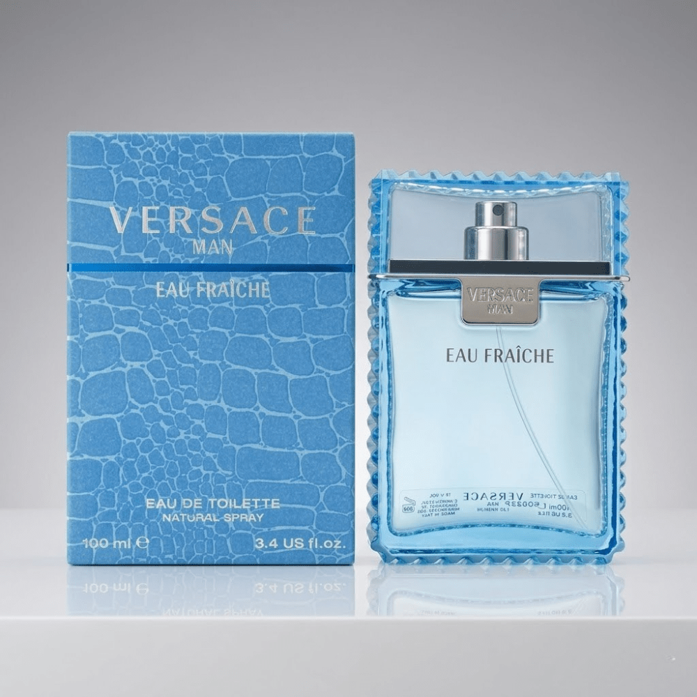 Versace Man Eau Fraiche by Versace, 3.4 oz EDT Spray for Men - Unik Glow